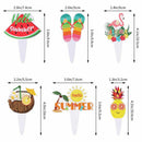 Aloha Party Summer Beach Hawaii Cupcake Topper Cake Decoration Hello Summer