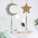 2pcs 5D Diamond Painting Double-sided Drill Pendant Bag Keychain Handmade G