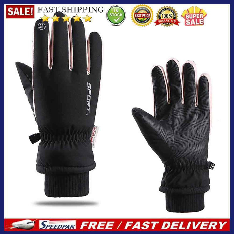 Anti-Skid Thickening Warm Ski Gloves Cycling Motorcycle Glove Riding Accessories