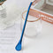 Stainless Steel Spoon Tea Filter Drinking Straw Bar Accessories (Blue)