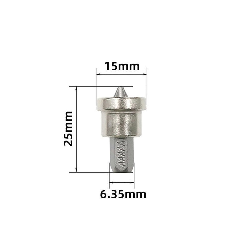 2pcsPositioning Screwdriver Bits Screw Drilling Bit Batch Head (25mm)