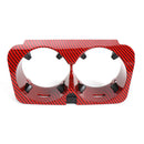 Car Center Console Water Cup Holder for Mercedes W205 (Red Carbon Fibre) Newly