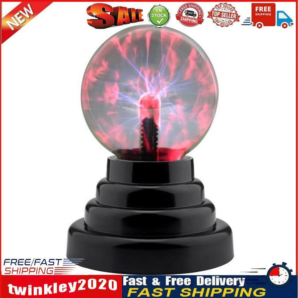 3 inch Plasma Ball Light Sphere USB Touch Voice Sensor Christmas Kids Gift Newly