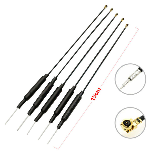 10Pcs 2.4GHz 3DBI WIFI Antenna IPEX Connector Welded Wire15CM Brass Inner Aerial