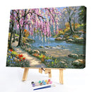 Y Painting by Numbers Romantic Creek Oil Painting on Canvas Hand Painted, Landscha