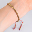 Jewelry Cotton Thread Bracelets Braided Bangles Lucky Rope Copper Beads