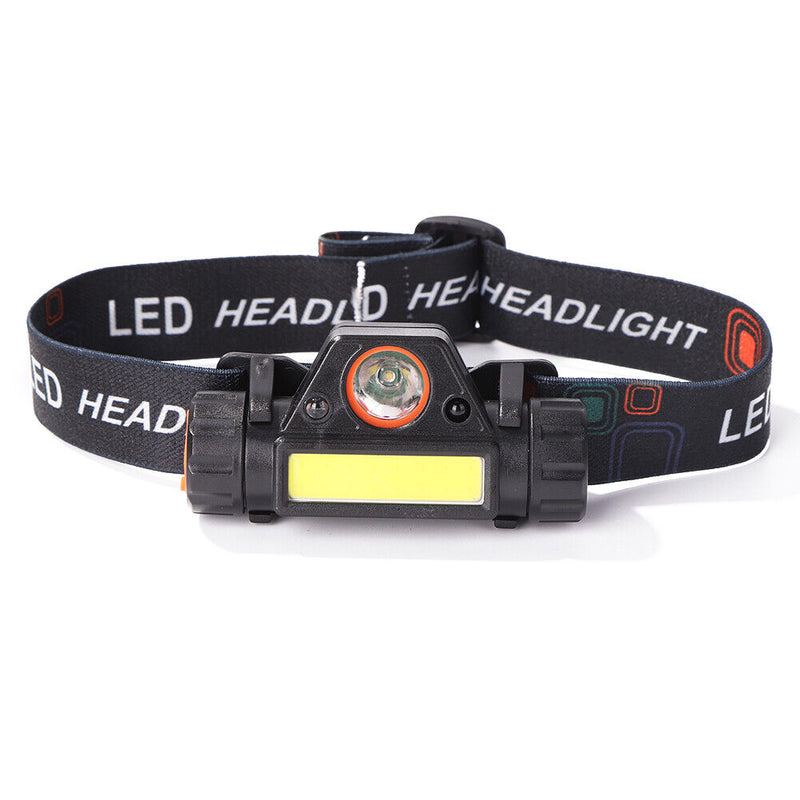 Outdoor COB Floodlight USB Rechargeable Strong Headlamp Torch (Induction)