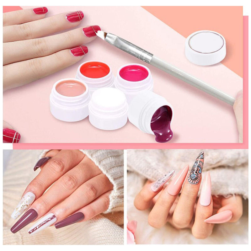 Gel Nail Polish Kit - 36 Colors Nail Polish Set with Brush for Drawing Manicure