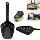 1 Pcs Kitchen Accessories Scoop Drain Gadgets Strainer black Vegies
