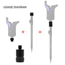 Metal Quick Release Adapter Carp Fishing Bite Alarm Rod Holder Connector Newly