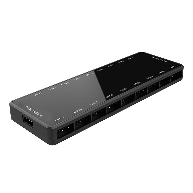 1 To 9 Controller Adapter Sata 5V 3 Pin Argb Cooling Fan 4 Pin Pwm for pc Case