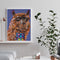 Colored DIY Arts Digital Oil Painting Cute Alpaca No Frame Picture By Numbers