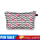 Flamingo Printed Hand Hold Travel Storage Cosmetic Bag Toiletry Bag