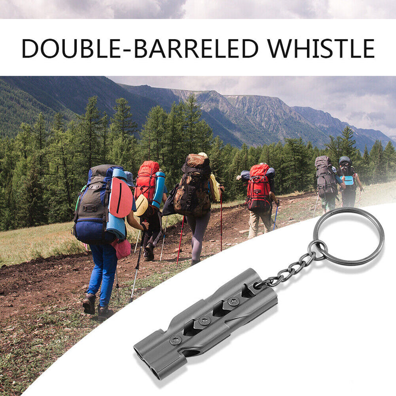 Double Tube Whistle Football Referee High Decibel Whistle for Outdoor Surviva