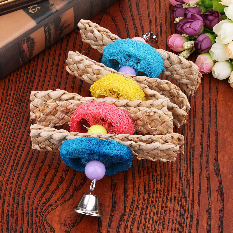 Parrot Toys Pet Bird Bites Climb Chew Toys Parakeet Budgie Hanging Swing