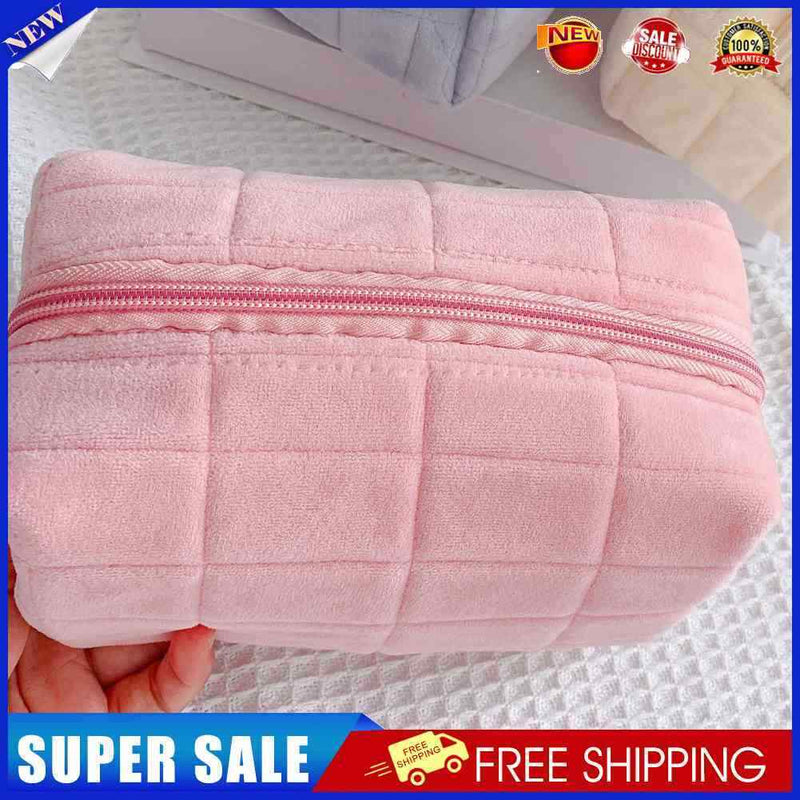 #A Plush Cosmetic Bag Pillow Bag Travel Organizer Cute Makeup Pouch for Women Gi
