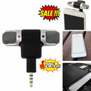 3.5mm Mini Jack Microphone Stereo Mic For Recording Mobile Phone Studio S7Z8