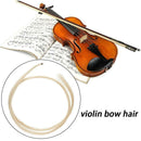 2 Hank Mongolian Violin/Viola Bow Hair Horsehair Rehair 74cm White K8J9