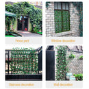 Simulation Fence Outdoor Rural Green Plants Artificial Fence Net Decor (B) Newly