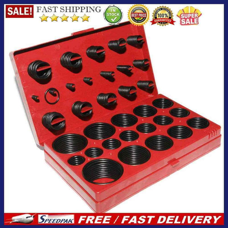 Car Assorted O Ring Rubber Seal Assortment Set Kit Garage Plumbing