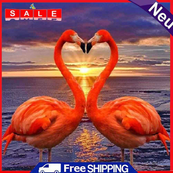 5D DIY Full Drill Diamond Painting Pink Bird Embroidery Mosaic Craft Kits Decor