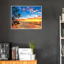 Painting By Numbers Sea Scenery DIY Oil Coloring Landscape Drawing Pictures