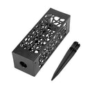 Black Outdoor Courtyard Cemetery Garden Flower Holder Flower Basket Vase