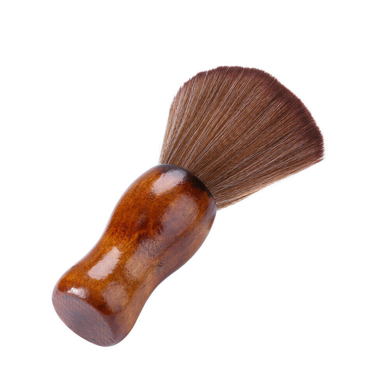 Wooden Hair Sweep Brush Neck Face Duster Soft Hair Cleaning Hairbrush (1) Newly