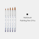 Crystal Handle Nail Painting Pen Crystal Handle Nail Art Brush Carving Brushes