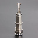 NICKEL GUITAR ENDPIN JACK 3 PRONGS THREADED CYLINDER LONG LEG Newly