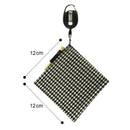 Golf Ball Cleaning Towel Golf Club Head Wiping Cloth Cleaner Tool (Black) Newly