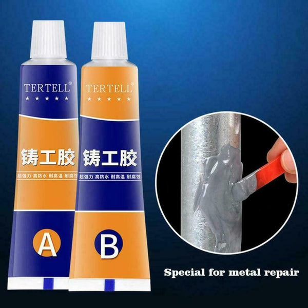 Industrial Repair Paste Glue Heat Resistance Cold Weld Metal Adhesive A&B P1V3