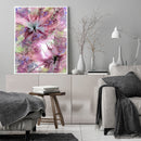 Pink Flower Oil Paint By Numbers Picture DIY Art Home Decoration Gift No Fr