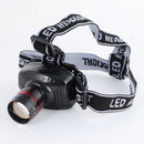 Lanterna Zoom Forehead Torch Headlight LED Head Lamp Cycling Lights Flashlight
