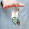 5pcs DIY Full Drill Special Shaped Diamond Painting Christmas Bell Key Ring