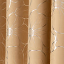 Home Living Room Window Curtains Lily Flower Semi-Blackout Curtain Drapes