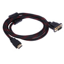 1.5M Full HD 1080p HDMI Male, VGA HD-15 Male Adapter Converter Cable for
