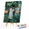 Oil Paint By Numbers Picture DIY Painting Woman Lantern Acrylic Paint Decor