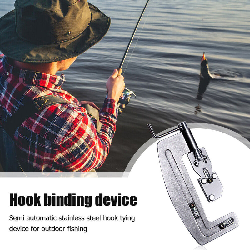 Portable Quick Knot Fishing Device Manual Tying Line Hook Fishhook Fixator Newly