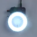 Plastic 56LEDs 35000LM Adjustable Microscope Ring Light Illuminator Lamp Newly