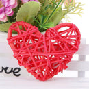 5pcs Heart Rattan Ball DIY Ornament Birthday Wedding Party Decor Gift(Red) Newly