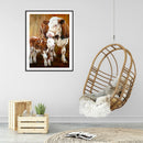 Diamond Painting 5D DIY Cow Calf Full Round Drill Rhinestone Picture Kit Newly