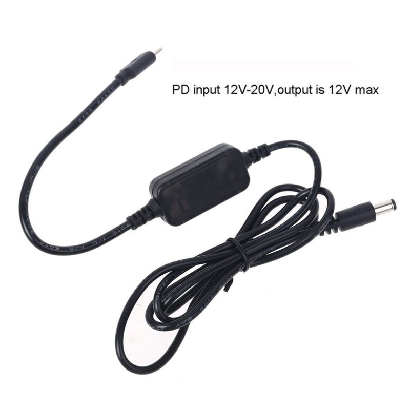 CCTV Camera USB C Conveter Type C Cable PD to DC 12V 2.5/3.5/4.0/5.5mm Adapter