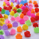100pcs Fashion Mini Hair Claws Hairpin for Baby Girls Multi Colors Plastic Clips