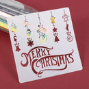 Craft Stamp Layering Stencils Scrapbooking Merry Christmas Painting Template