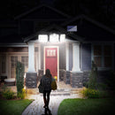 3 Head Motion Sensor Solar Lights Waterproof Remote Control Lamp (122LED) Newly