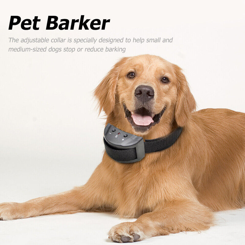 Pet Anti Barking Device Adjustable Ultrasonic Dog Training Stop Barkproof Necklace