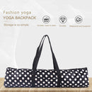 Yoga Mat Bag Oxford Waterproof Pilates Sport Exercise Carry Backpack (Dots)