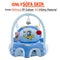 Infant Sofa Seat Skin Plush Safety Seat Chair Without Cotton (Dark Blue) Newly