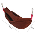 Warm Banana Hamster Hammock Hang Cage Pet Birds Sleeping Nest House (Brown)